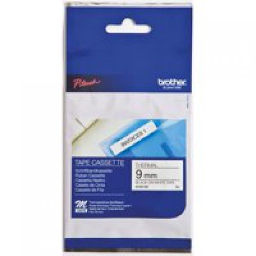 Brother P-Touch MK221BZ 9mmx8m Black On White Labelling Tape MK221BZ
