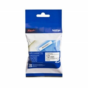 Brother P Touch MK231 12mm x 8m Black on White Plastic Labelling