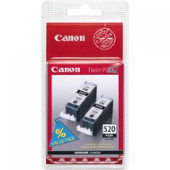 Canon Inkjet Cartridge Black PGI-520BK 2932B009 - Twin Pack