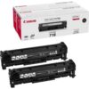 Canon Laser Toner Cartridges Black 718 2662B005 - Twin Pack
