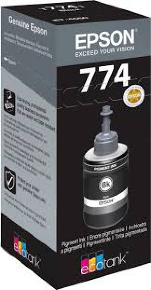 Epson Inkjet Bottle Eco Tank Ink Bottle Black T7741 C13T774140