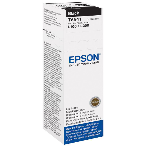 Epson Inkjet Bottle EcoTank Ink Bottle Black T6641 C13T664140