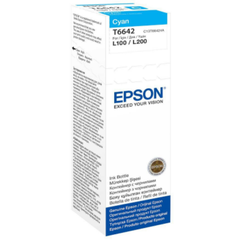 Epson Inkjet Bottle EcoTank Ink Bottle Cyan T6642 C13T664240