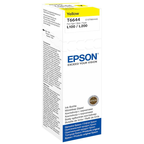 Epson Inkjet Bottle EcoTank Ink Bottle Yellow T6644 C13T664440