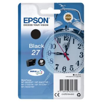 Epson Inkjet Cartridge Black 27 C13T270140 Alarm Clock
