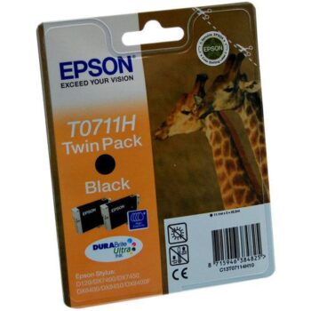 Epson Inkjet Cartridge Black T0711H C13T07114H10 Giraffe