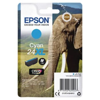 Epson Inkjet Cartridge Cyan 24XL C13T243240 Elephant