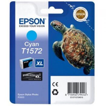 Epson Inkjet Cartridge Cyan C13T157240 T1572 XL Turtle