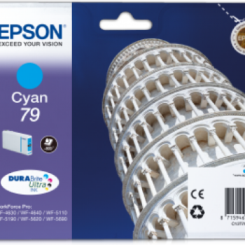 Epson Inkjet Cartridge Cyan C13T791240 T7912 Pisa