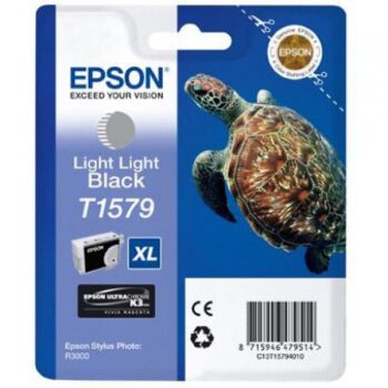 Epson Inkjet Cartridge Light Light Black C13T157940 T1579 XL Turtle