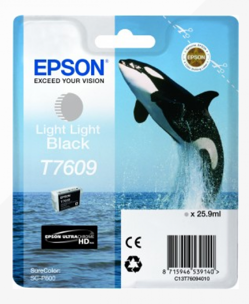 Epson Inkjet Cartridge Light Light Black C13T760940 Killer Whale