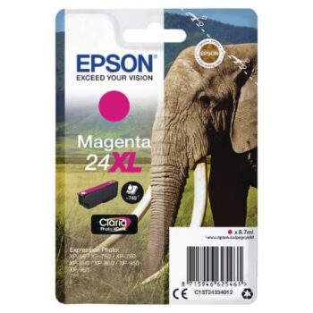Epson Inkjet Cartridge Magenta 24XL C13T243340 Elephant