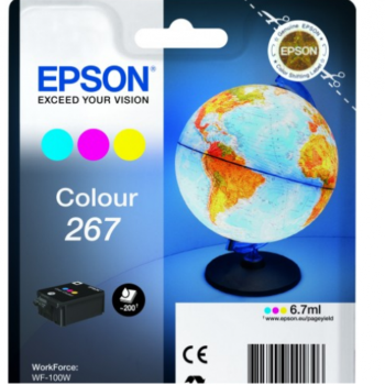 Epson Inkjet Cartridge TriColour 267 C13T267040 Globe