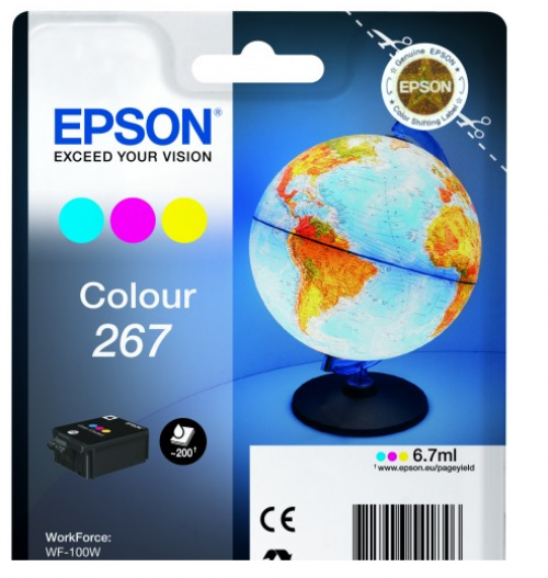 Epson Inkjet Cartridge TriColour 267 C13T267040 Globe