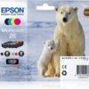 Epson Inkjet Cartridges Black / Cyan / Magenta / Yellow 26 C13T261640 Polar Bear