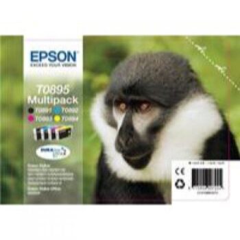 Epson Inkjet Cartridges Black / Cyan / Magenta / Yellow T0895 C13T089540 Monkey