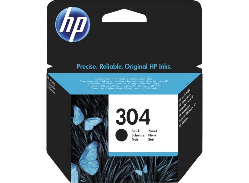 Hewlett Packard - HP Inkjet Cartridge Black 304 N9K06AE