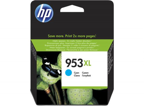 Hewlett Packard - HP Inkjet Cartridge Cyan 953XL F6U16AE
