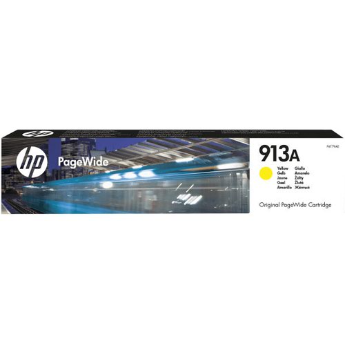 Hewlett Packard - HP Inkjet Cartridge Yellow 913A F6T79AE