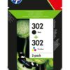 Hewlett Packard - HP Inkjet Cartridges Black / Colour 302 X4D37AE