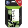 Hewlett Packard - HP Inkjet Cartridges Black / Colour 62 N9J71AE