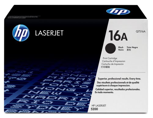 Hewlett Packard - HP Laser Toner Cartridge Black 16A Q7516A