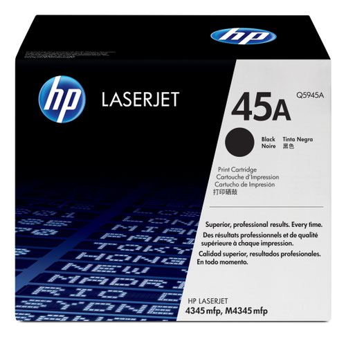 Hewlett Packard - HP Laser Toner Cartridge Black 45A Q5945A