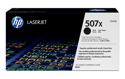 Hewlett Packard - HP Laser Toner Cartridge Black 507X CE400X