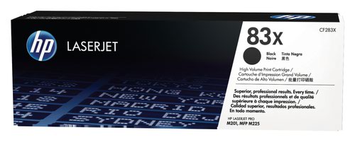 Hewlett Packard - HP Laser Toner Cartridge Black 83X CF283X