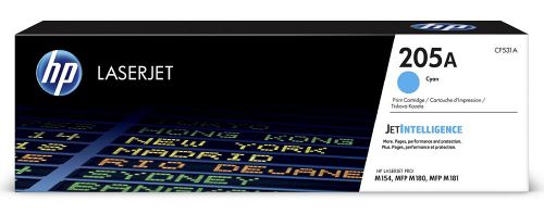 Hewlett Packard - HP Laser Toner Cartridge Cyan 205A CF531A
