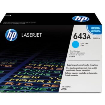 Hewlett Packard - HP Laser Toner Cartridge Cyan 643A Q5951A