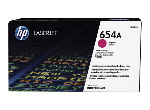Hewlett Packard - HP Laser Toner Cartridge Magenta 654A CF333A