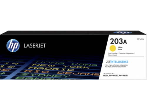 Hewlett Packard - HP Laser Toner Cartridge Yellow 203A CF542A
