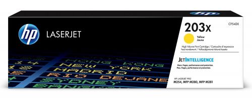 Hewlett Packard - HP Laser Toner Cartridge Yellow 203X CF542X