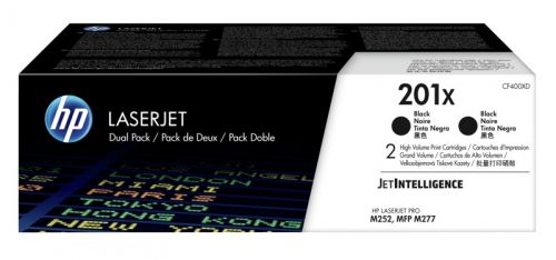Hewlett Packard - HP Laser Toner Cartridges Black 201X CF400XD - Twin Pack
