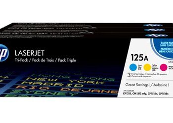 Hewlett Packard - HP Laser Toner Cyan / Magenta / Yellow 125A CF373AM