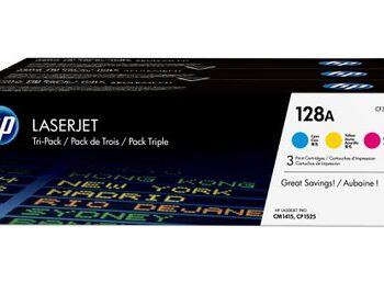Hewlett Packard - HP Laser Toner Cyan / Magenta / Yellow 128A CF371AM