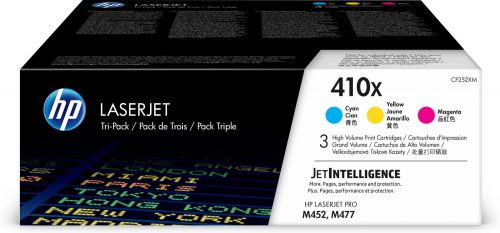 Hewlett Packard - HP Laser Toner Cyan / Magenta / Yellow 410X CF252XM