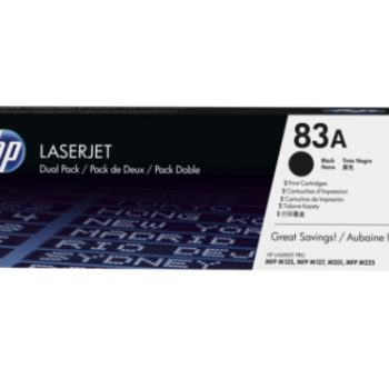 Hewlett Packard Laser Toner Cartridges HP Black 83A CF283AD Twin Pack
