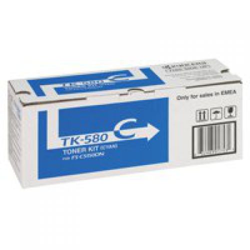 Kyocera Laser Toner Cartridge Cyan TK-580C 1T02KTCNL0