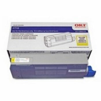 OKI Laser Toner Cartridge Yellow 44318605