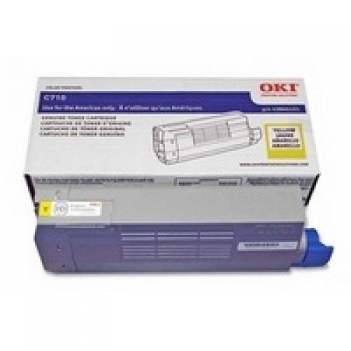 OKI Laser Toner Cartridge Yellow 44318605