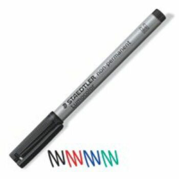 Staedtler 315 Lumocolor Pen Non-permanent Medium Black 315-9 - Pack 10