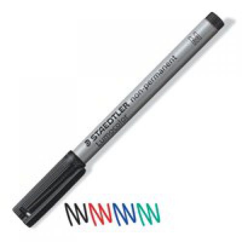 Staedtler 315 Lumocolor Pen Non-permanent Medium Black 315-9 - Pack 10