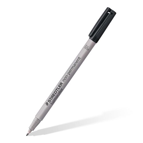 Staedtler 316 Lumocolor Pen Non-permanent Fine Black 316-9 - Pack 10