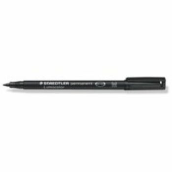 Staedtler 317 Lumocolor Pen Permanent Medium Black 317-9 - Pack 10