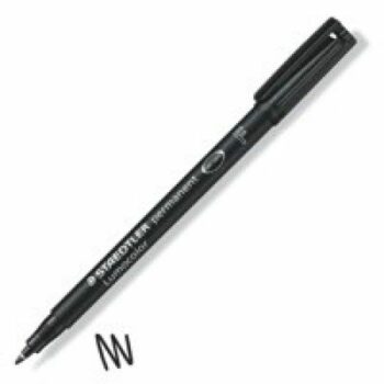 Staedtler 318 Lumocolor Pen Permanent Fine Black 318-9 - Pack 10