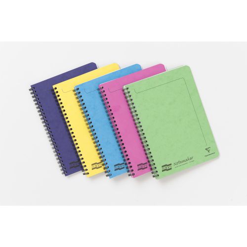 Europa Notemaker A5 Wirebound Pressboard Assorted Cover Notebook Ruled (Pack 10) - 3155Z