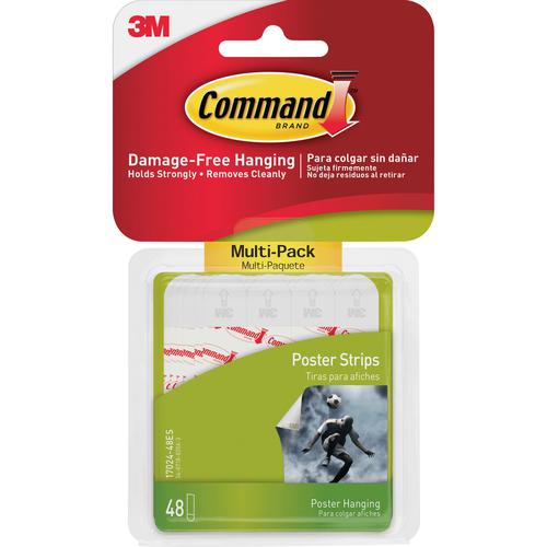 3M Command Poster Strips Pack of 48 | Fast Delivery