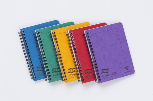 Europa Notemaker A6 Wirebound Pressboard Assorted Cover Notebooks Ruled (Pack 10) - 482/1138Z